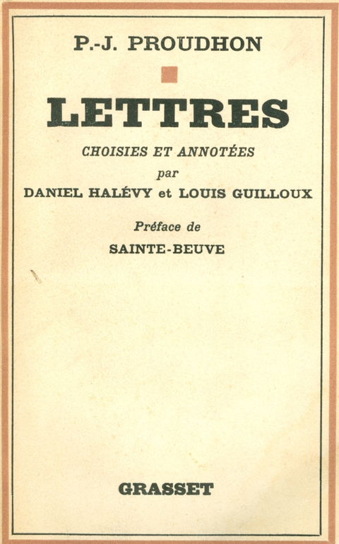 Cover image for book Lettres