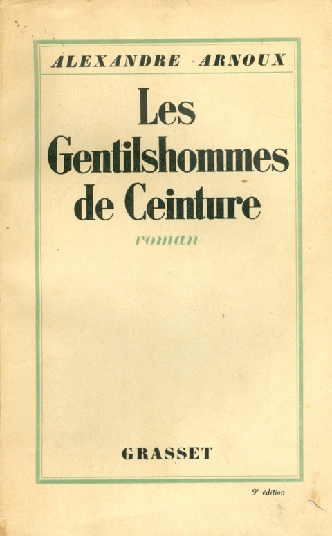 Cover image for book Les Gentilshommes de ceinture