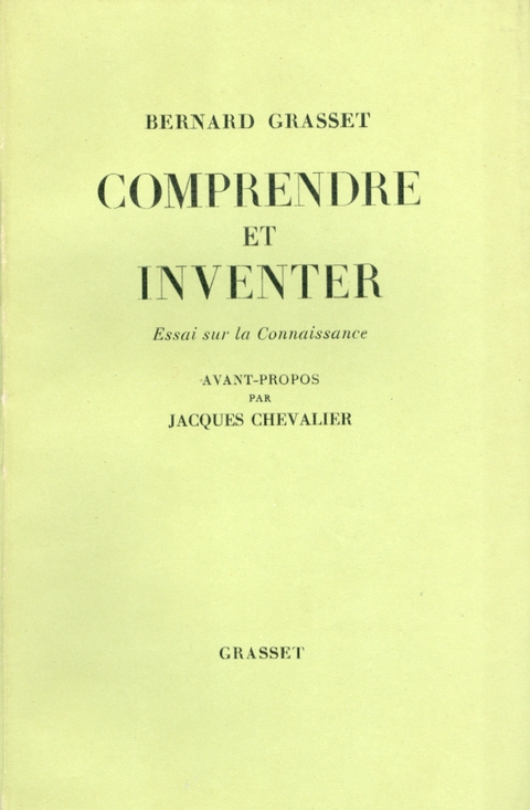 Cover image for book Comprendre et inventer