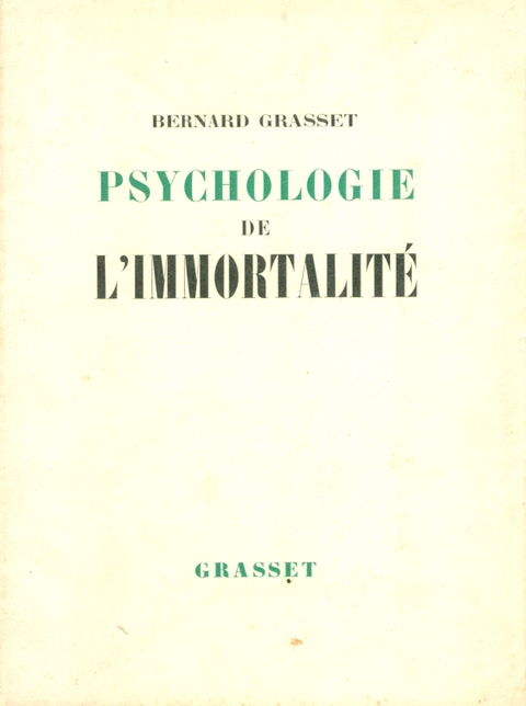 Cover image for book Psychologie de l'immortalité