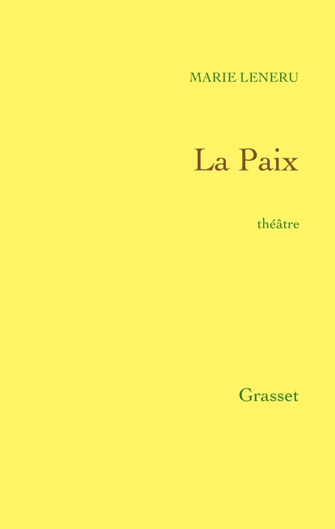 Cover image for book La Paix