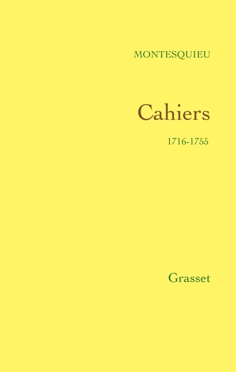 Cover image for book Cahiers