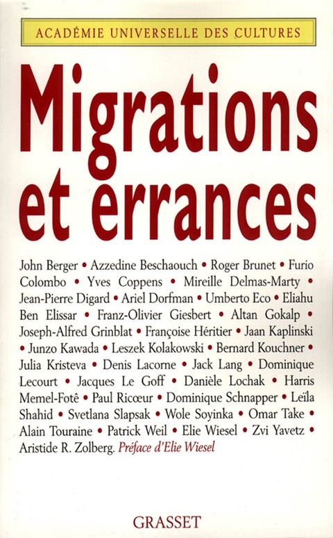Cover image for book Migrations et errances