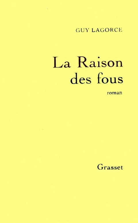 Cover image for book La raison des fous