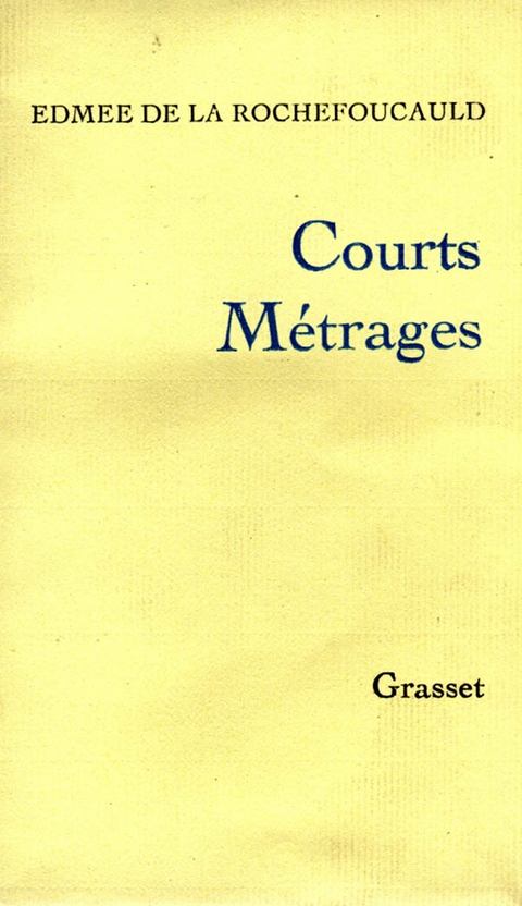 Cover image for book Courts métrages