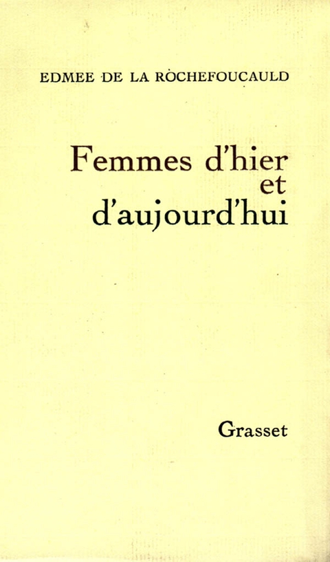 Cover image for book Femmes d'hier et d'aujourd'hui