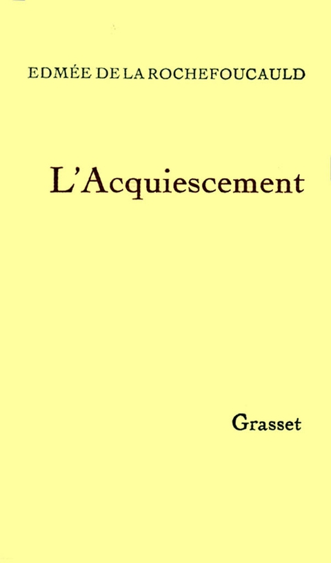 Cover image for book L'acquiescement