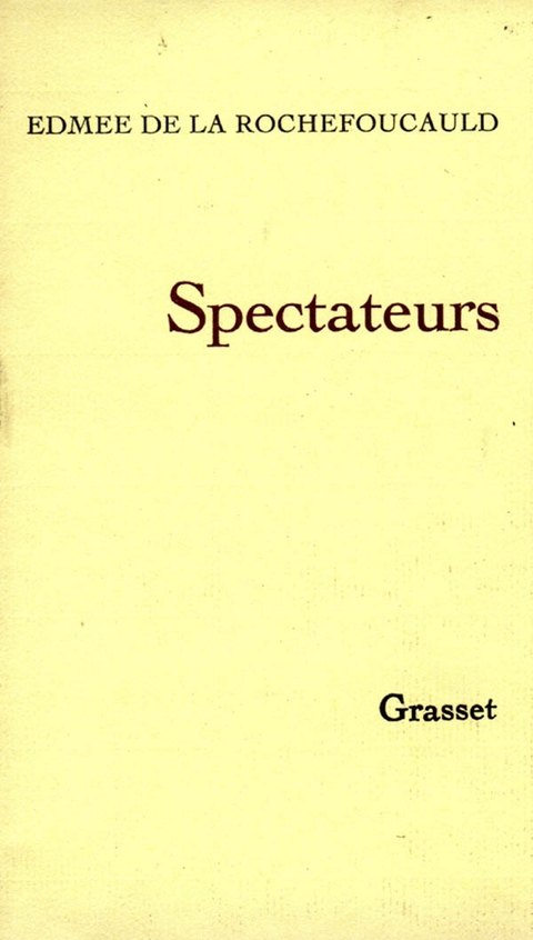 Cover image for book Spectateurs