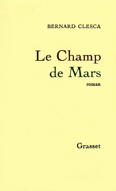 Cover image for book Le Champ de Mars