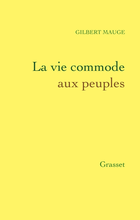 Cover image for book La vie commode aux peuples