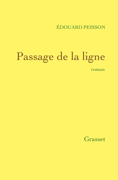 Cover image for book Passage de la ligne
