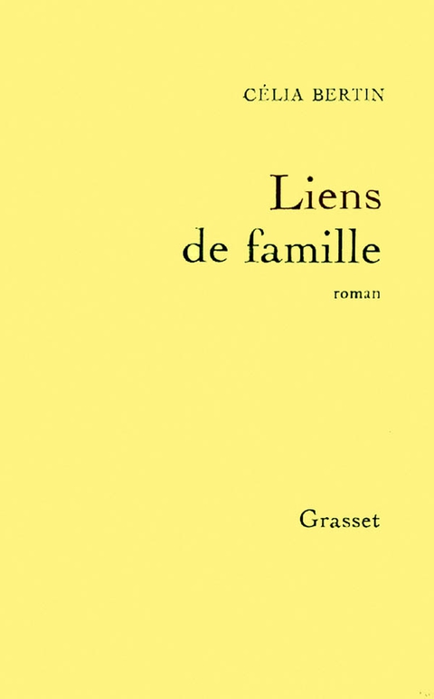 Cover image for book Liens de famille