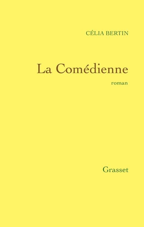 Cover image for book La comédienne