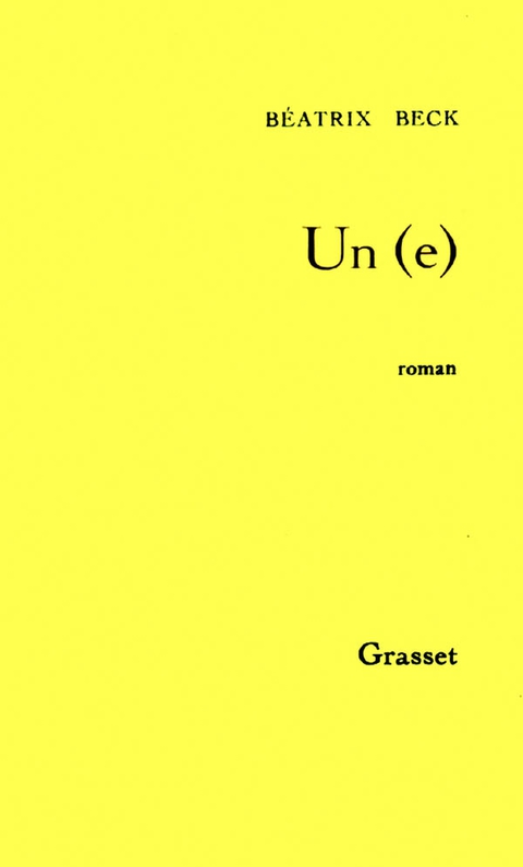 Cover image for book Un(e)