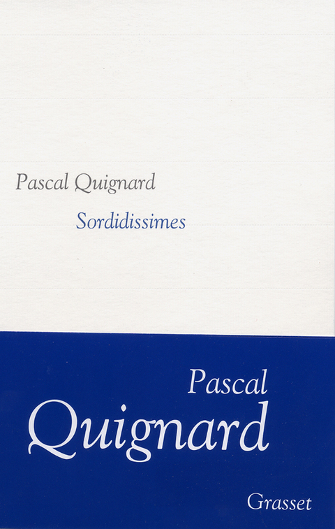 Cover image for book Sordidissimes