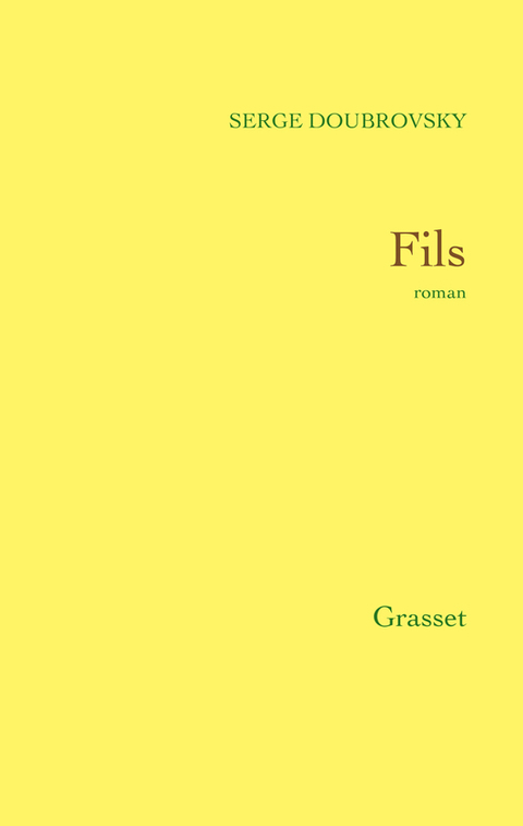 Cover image for book Fils