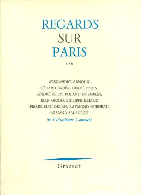 Cover image for book Regards sur Paris
