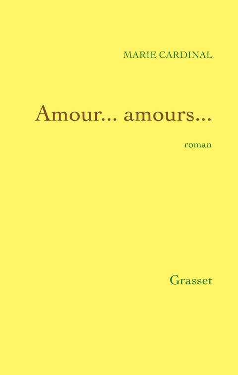 Cover image for book Amour... amours...
