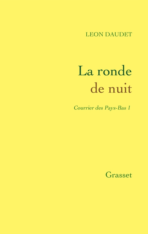 Cover image for book La ronde de nuit