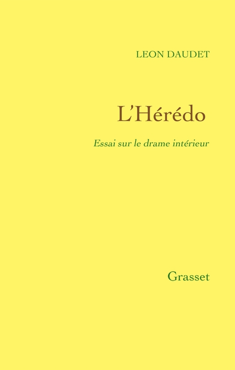 Cover image for book L'Hérédo - Essai sur le drame intérieur
