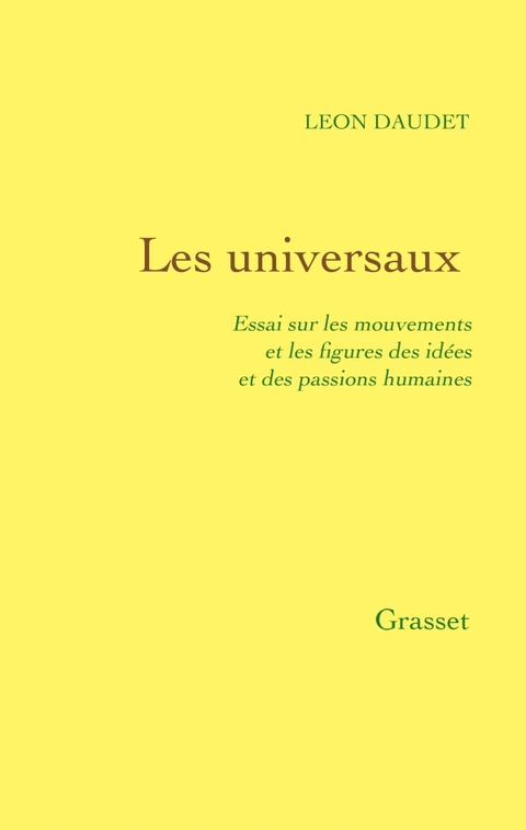 Cover image for book Les universaux