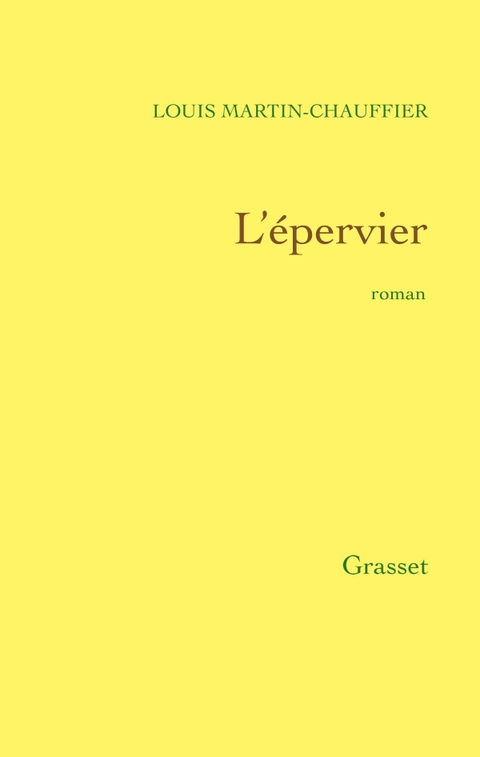 Cover image for book L'épervier