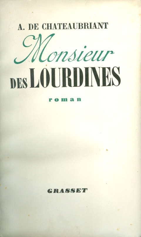 Cover image for book Monsieur de Lourdines