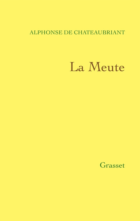 Cover image for book La meute