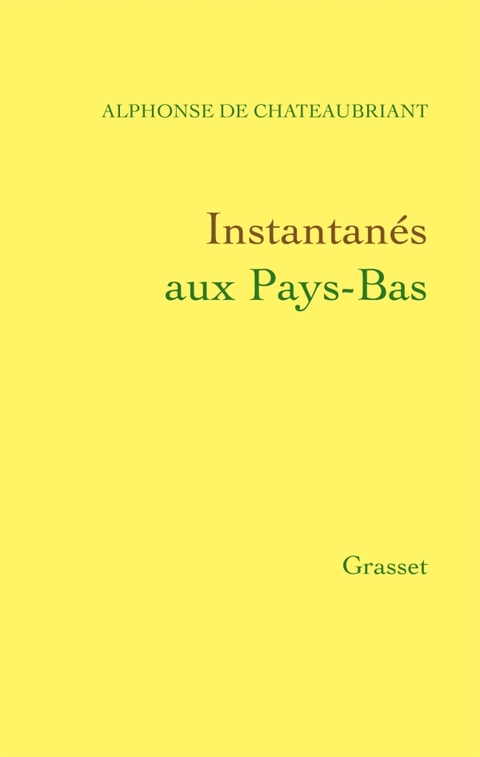 Cover image for book Instantanés aux Pays-Bas