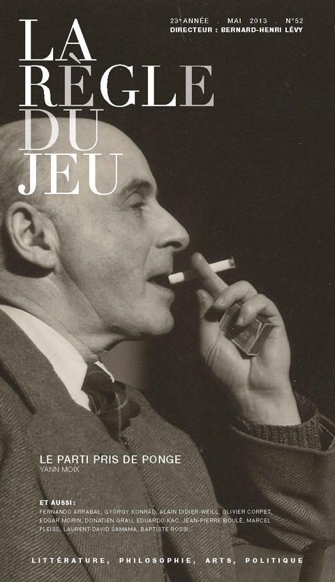 Cover image for book La règle du jeu n°52