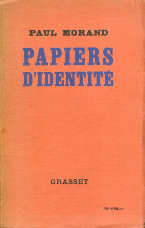 Cover image for book Papiers d'identité