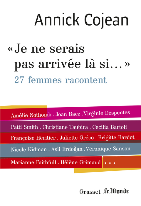 Cover image for book Je ne serais pas arrivée là si...