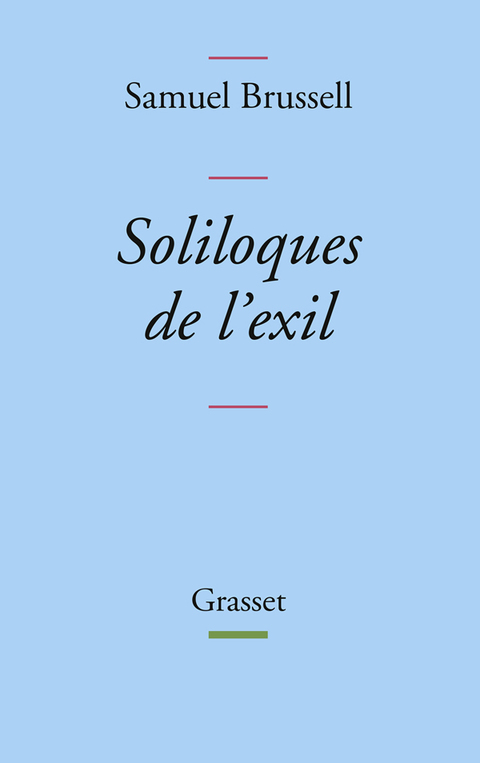 Cover image for book Soliloques de l'exil