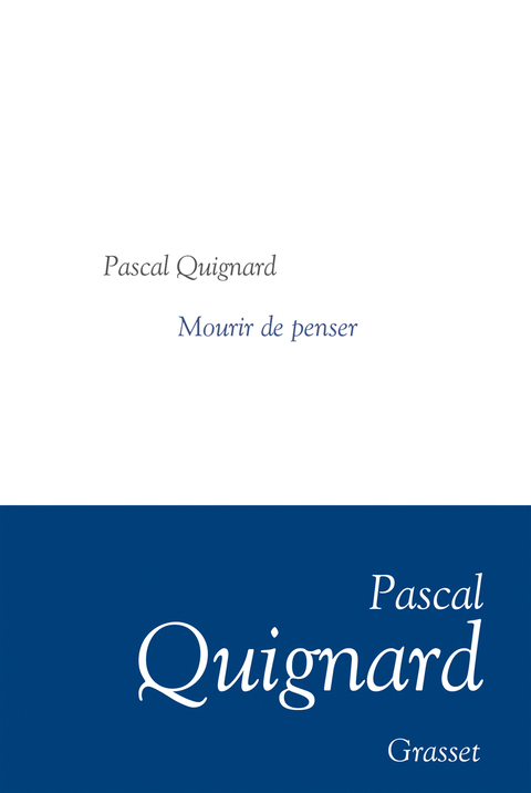 Cover image for book Mourir de penser