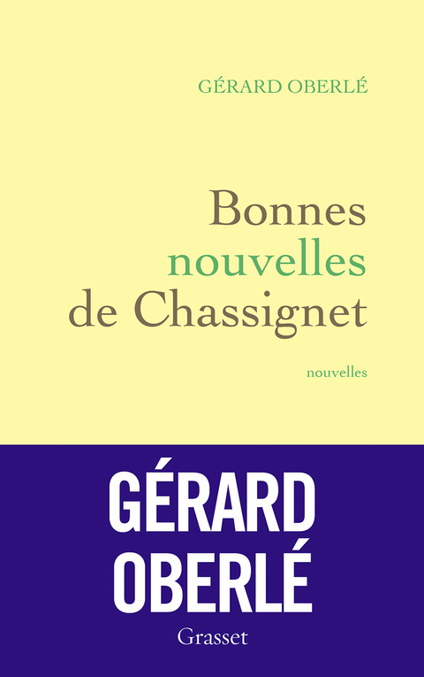 Cover image for book Bonnes nouvelles de Chassignet