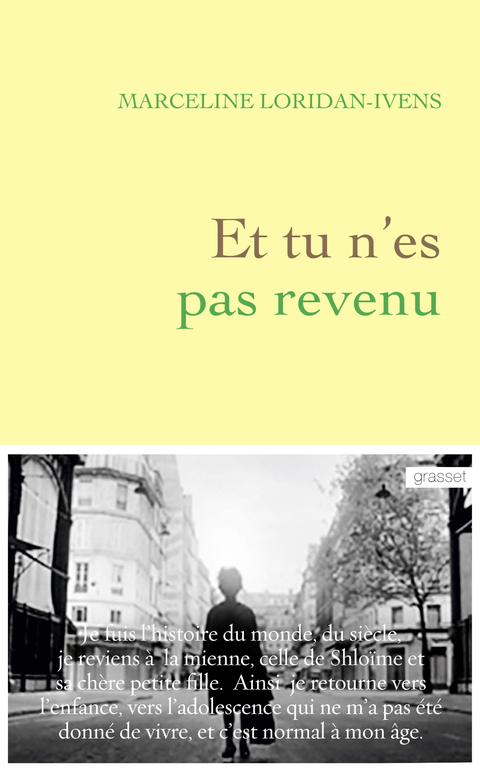 Cover image for book Et tu n'es pas revenu