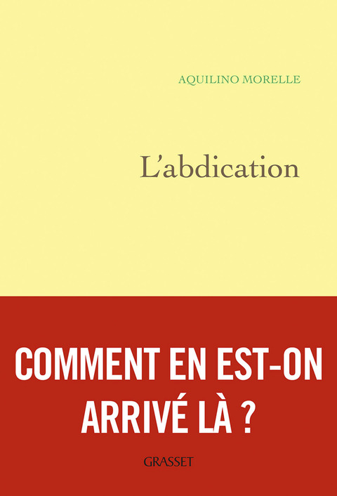 Cover image for book L'abdication