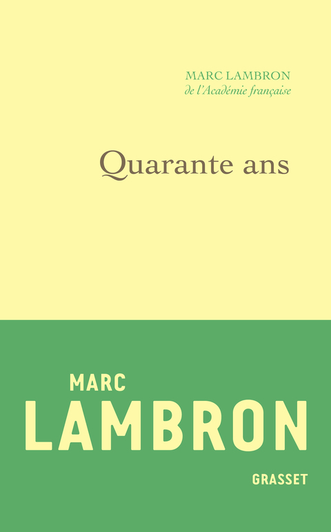 Cover image for book Quarante ans