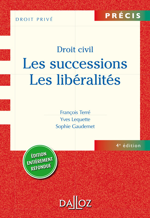 Cover image for book Droit civil. Les successions. Les libéralités