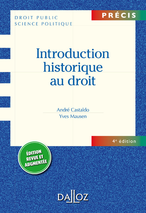 Cover image for book Introduction historique au droit