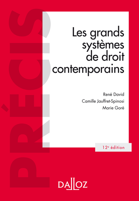 Cover image for book Les grands systèmes de droit contemporains