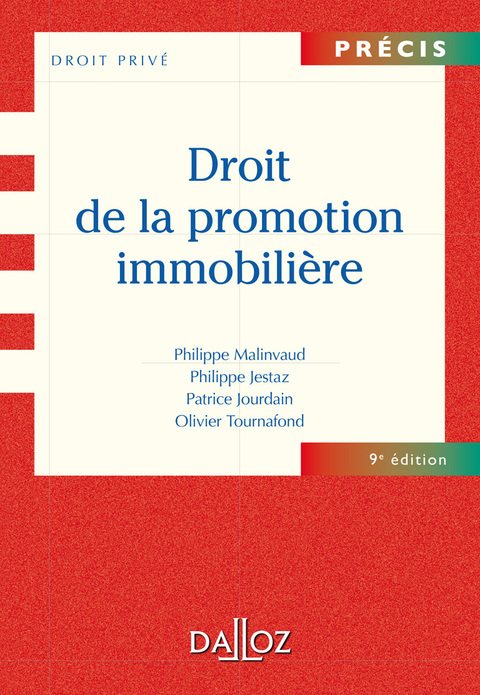 Cover image for book Droit de la promotion immobilière