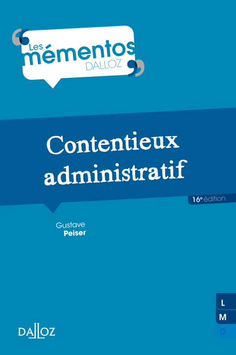 Cover image for book Contentieux administratif