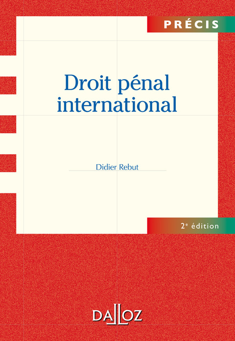 Cover image for book Droit pénal international