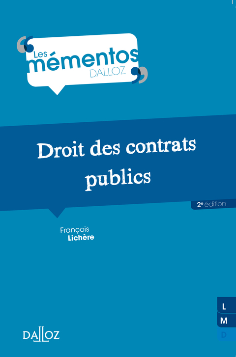 Cover image for book Droit des contrats publics