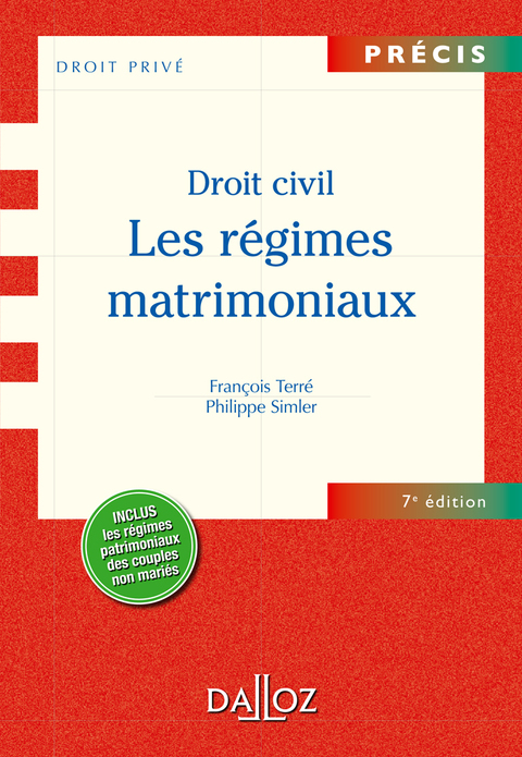 Cover image for book Droit civil. Les régimes matrimoniaux