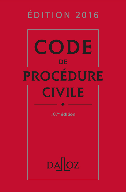 Cover image for book Code de procédure civile 2016