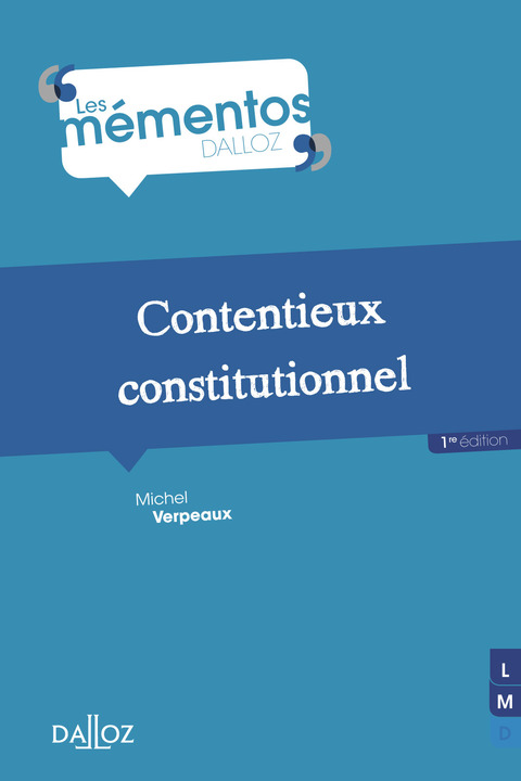 Cover image for book Contentieux constitutionnel