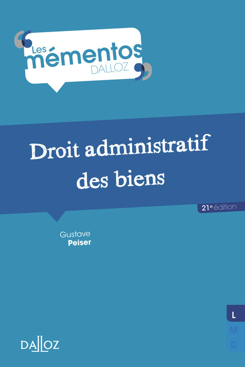 Cover image for book Droit administratif des biens