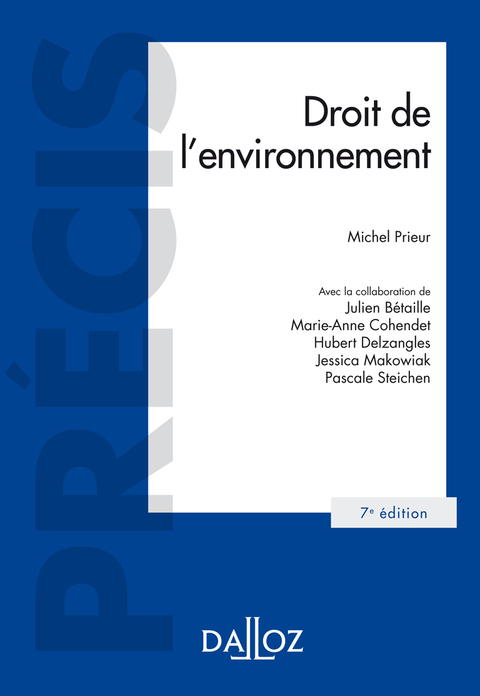 Cover image for book Droit de l'environnement